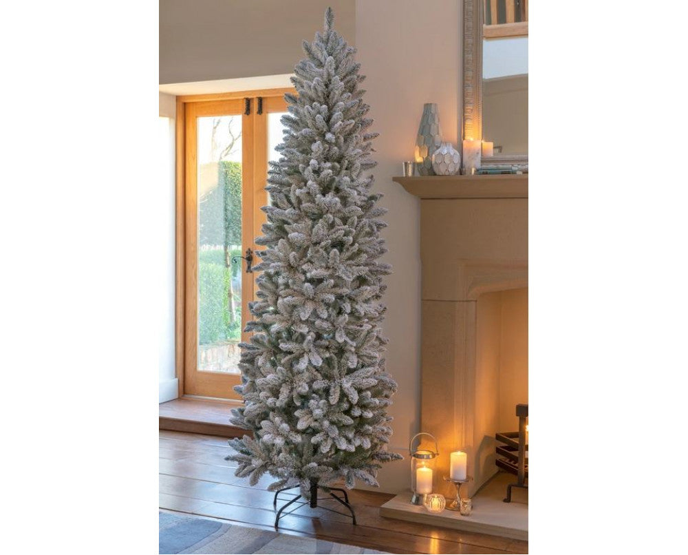 General Foam 7.5 Ft. Moss Grand Fir Slim Unlit Artificial Christmas Tree -  Henery Hardware